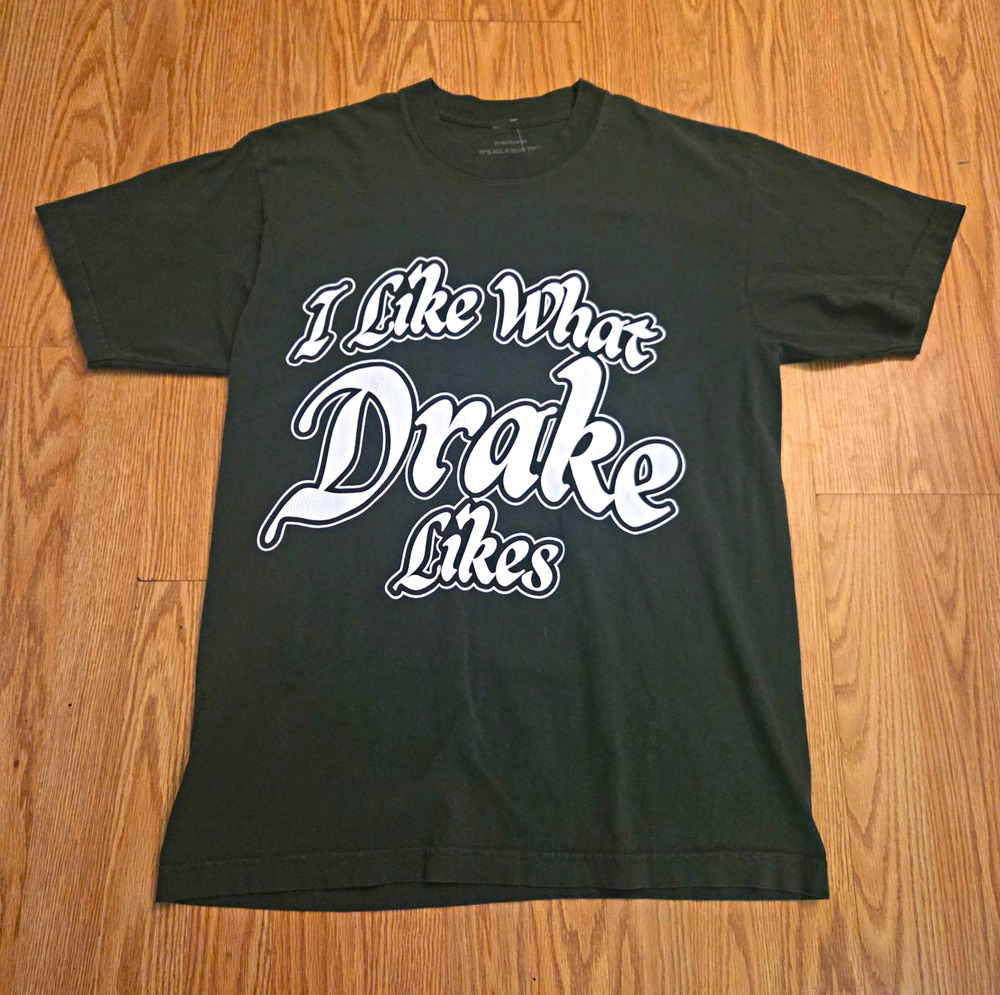 Drake Related Its All A Blur Tour T Shirt Mens M Green I Like What Drake Likes